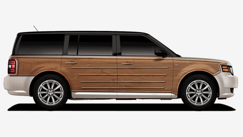Illustration for article titled How Ten Modern Cars Would Look With Wood Panelling